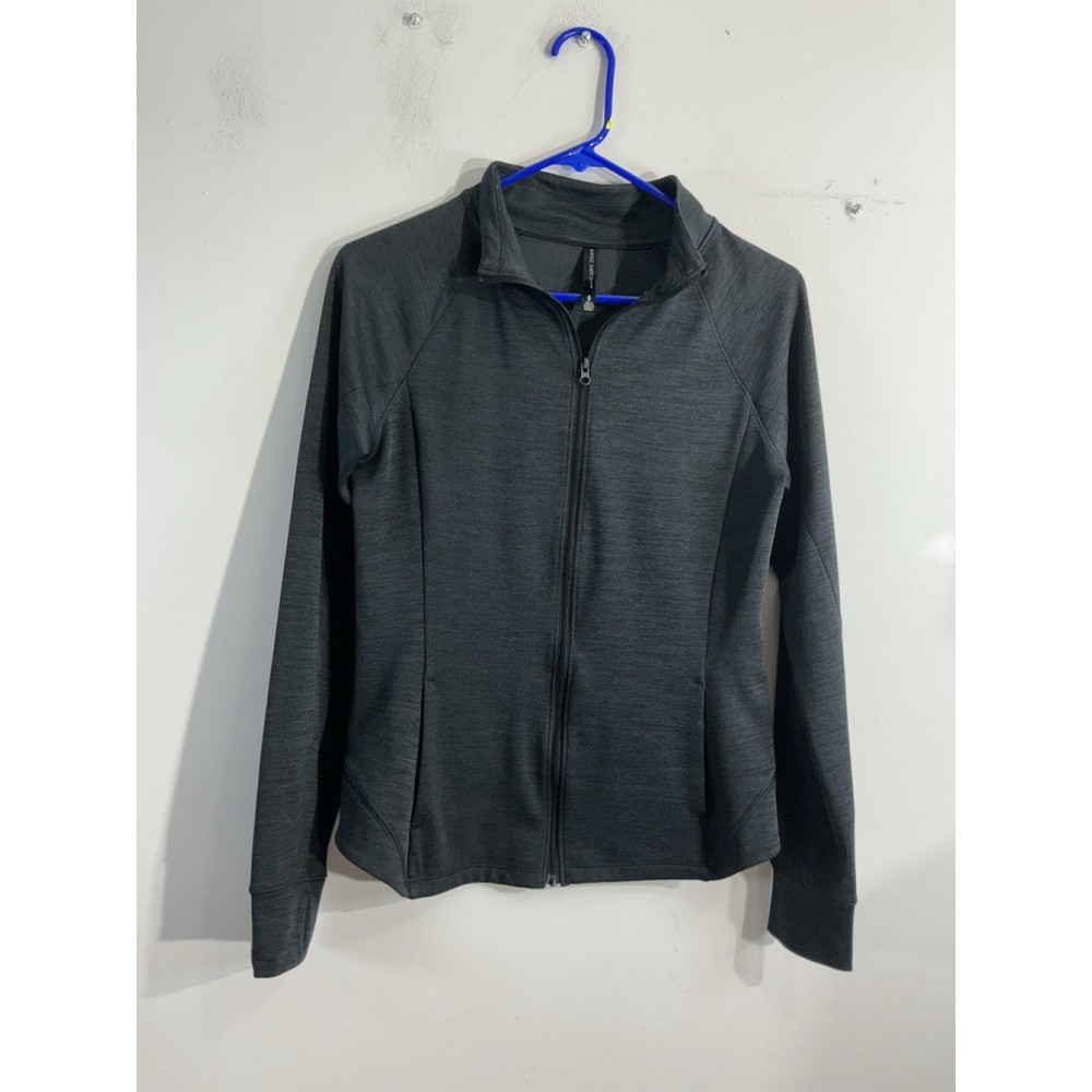 Junior Girls Live Love Dream Med Black Full Zip Active Jacket